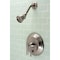 Kingston Brass Shower Faucet, Brushed Nickel, Wall Mount KB26380MLSO - alternate 2